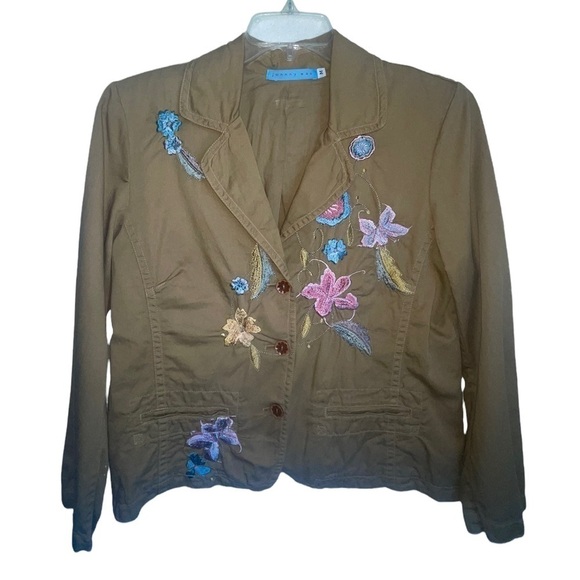 Johnny Was vintage embroidered floral jacket blazer. Size Medium - Picture 1 of 7